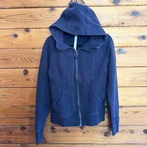 Lululemon Scuba Full Zip Hoodie Navy Blue Size 6